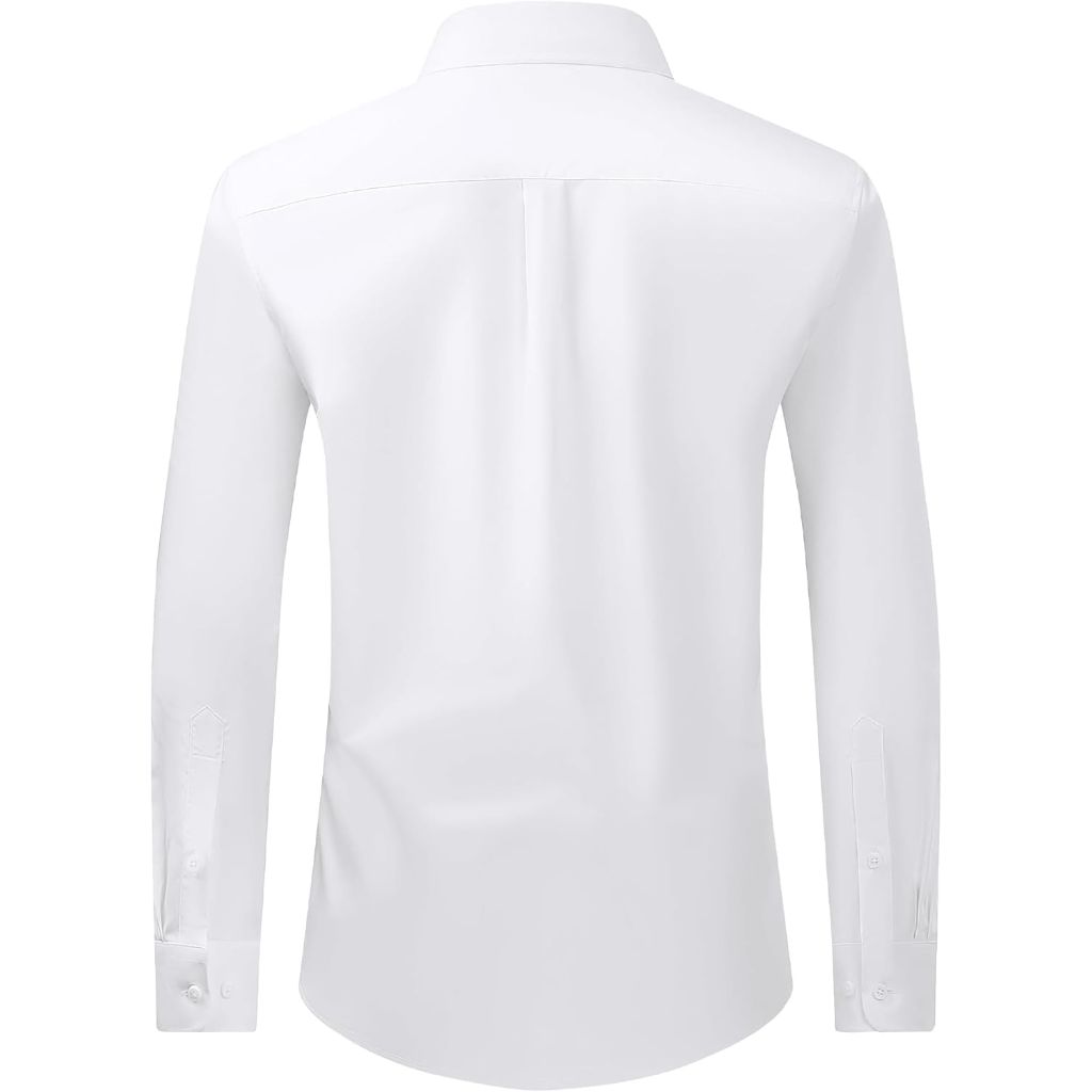 Alimens & Gentle Men's Dress Shirt, Regular Fit, 5XL, White