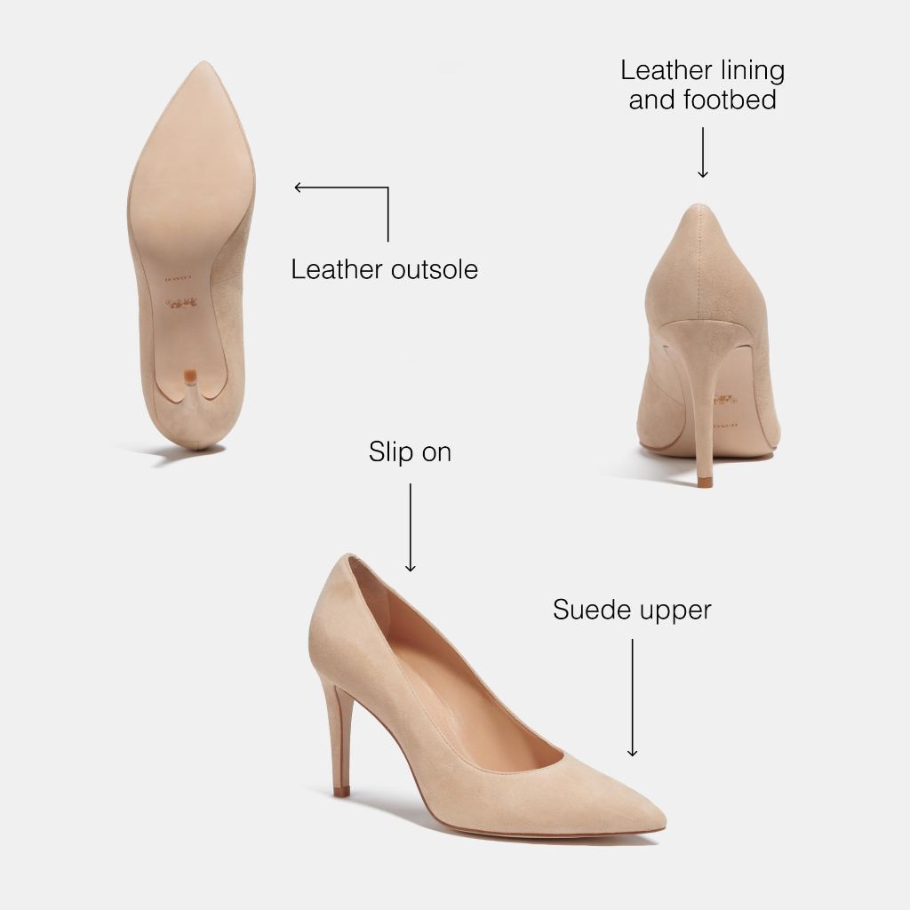 COACH Skyler Suede Pump, Beechwood - size 11B