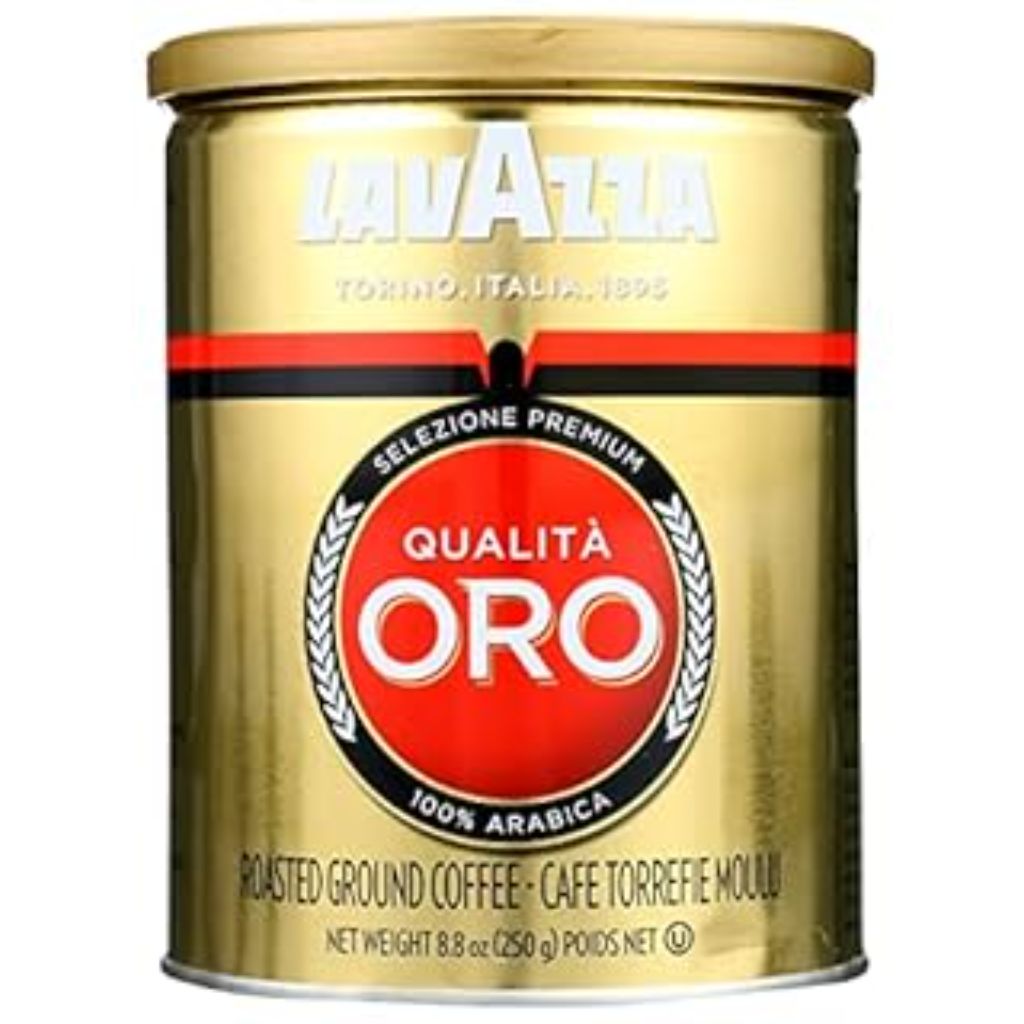Lavazza Qualità Oro Ground Coffee  Medium Roast  100% Arabica  8.8 oz Tin