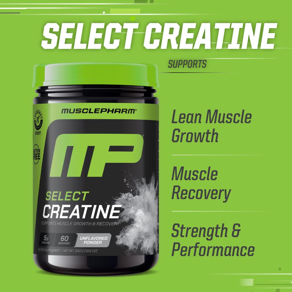 MusclePharm Creatine Monohydrate Powder, 60 Servings, Unflavored