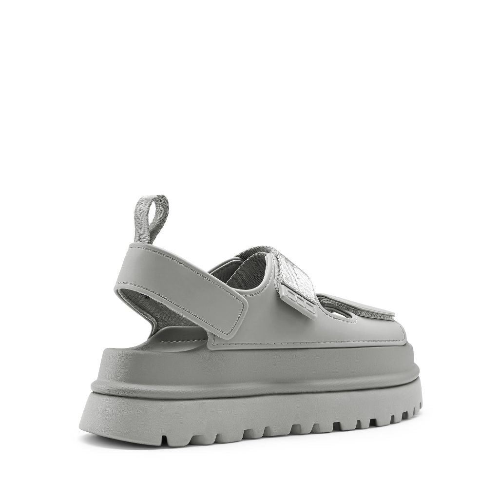 DREAM PAIRS Platform Sandals for Women, Size 10, Grey
