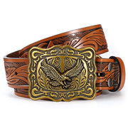 BELTROAD Western Belts Unisex, Cowboy Cowgirl Belt with Western Buckle Men's Belt