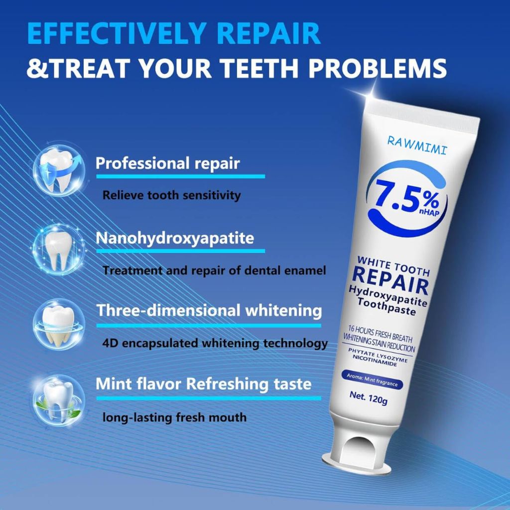 Hydroxyapatite Toothpaste for Sensitive Teeth | Gentle Mint (2 Pack)