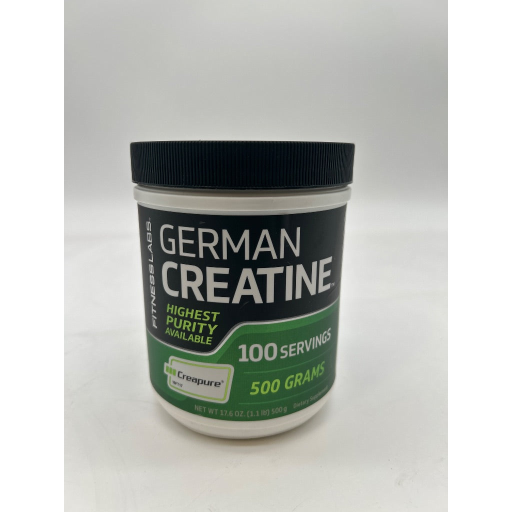 Fitness Labs German Creatine Monohydrate Powder - Unflavored, 100 Servings