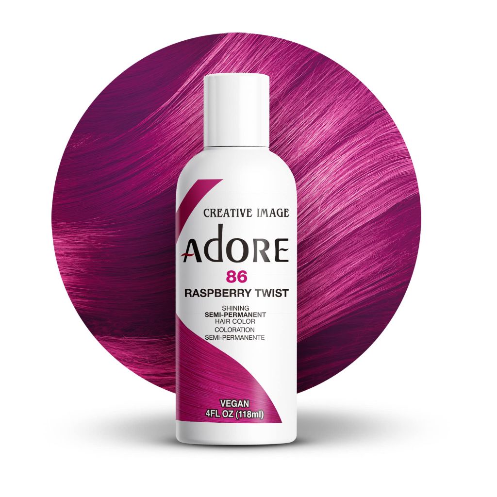 Adore Semi Permanent Hair Color (086 Raspberry Twist) | 4 Fl Oz