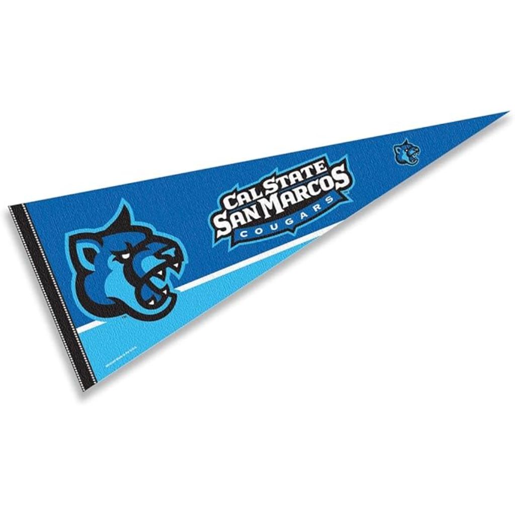 Rico Industries NCAA Felt Wall Pennant - Cal State San Marcos Cougars, 12" x 30"