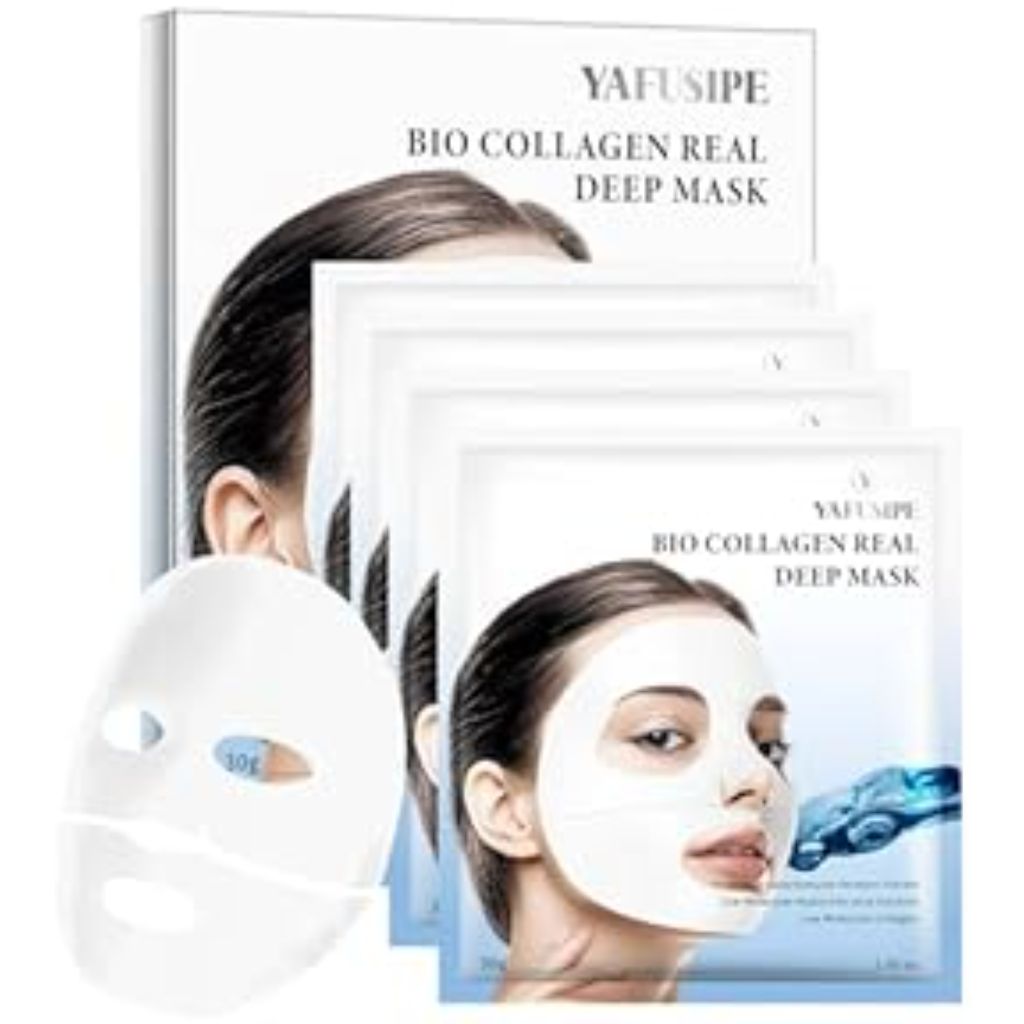 Bio-Collagen Hydrating Hydrogel Facial Sheet Masks 4ea