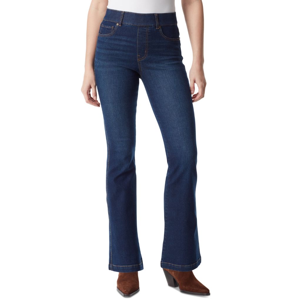 Gloria Vanderbilt Women's Shape Effect Pull-On Flared-Leg Jeans