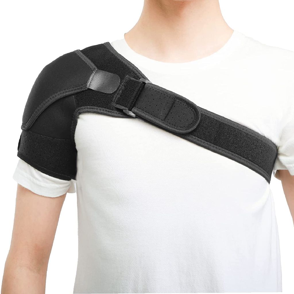 Solmyr Shoulder Brace Injury Recovery Compression Support Sleeve Wrap for Shoulder Stability (Left)