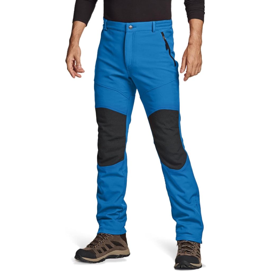 SZ 38W/34L, TSLA Men's Snow Ski Snowboard Waterproof Softshell Cargo Pants | Blue