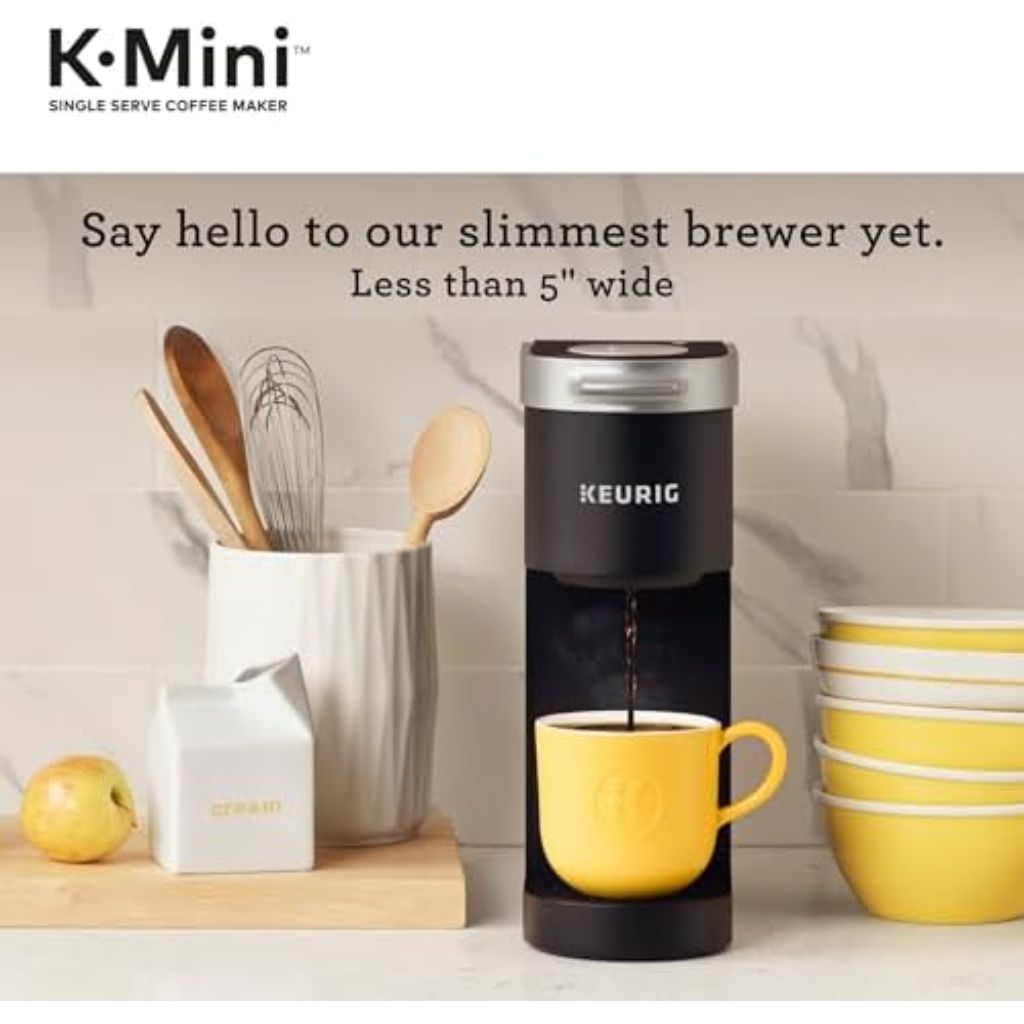 Keurig K-Mini Single Serve K-Cup Pod Coffee Maker, 6 to 12oz Brew size, Black