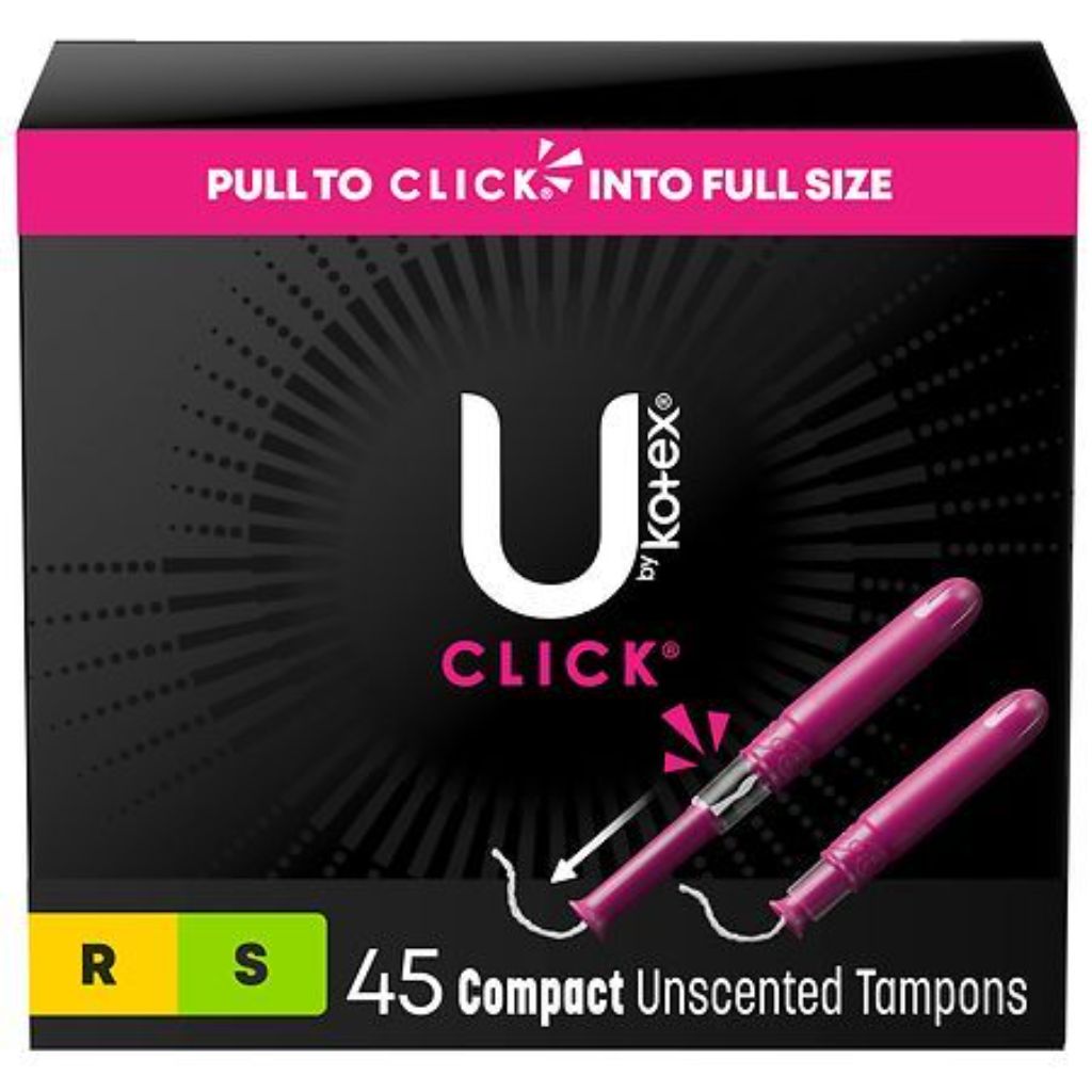 U BY KOTEX SUPER PREMIUM CLICK TAMPONS REGULAR/SUPER MULTIPACK 45
