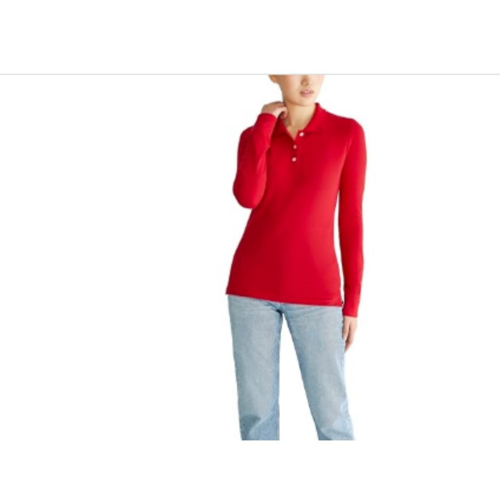 Aeropostale Women's Aero Uniform Polo Long Sleeve