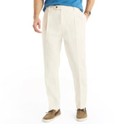 Nautica Miami Vice x Double Pleated Linen Pant, Sail White, 40Wx34L