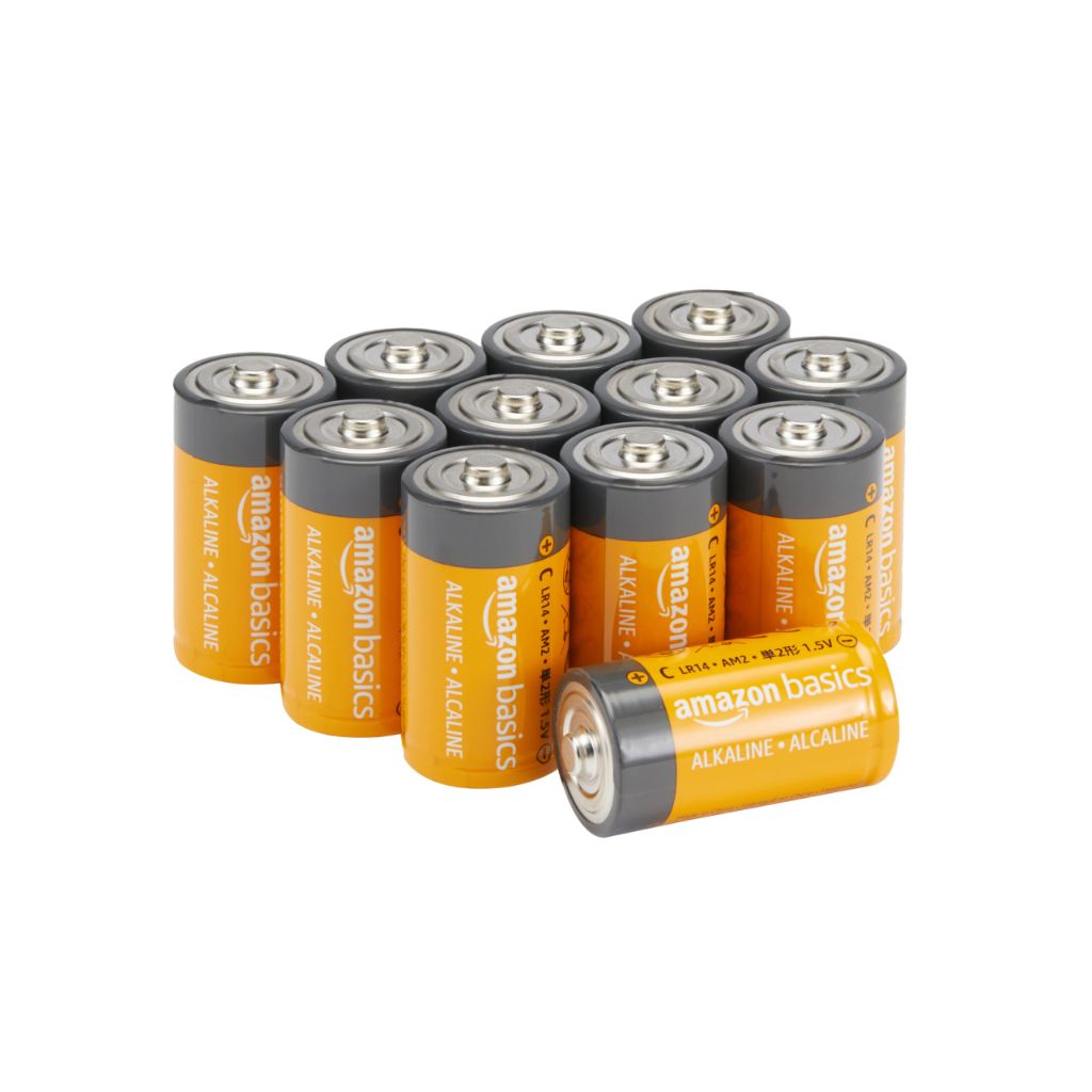 Amazon Basics Alkaline All-Purpose Batteries - C Cell - 12 Count