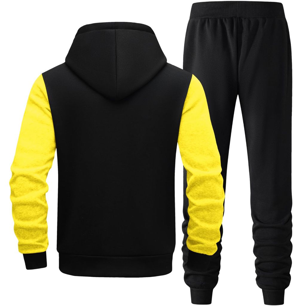 SZ L, Riskrole Men’s Hoodie Tracksuit Set 2 Pieces Casual Athletic Warm Sweatsuits Zip up Outfits