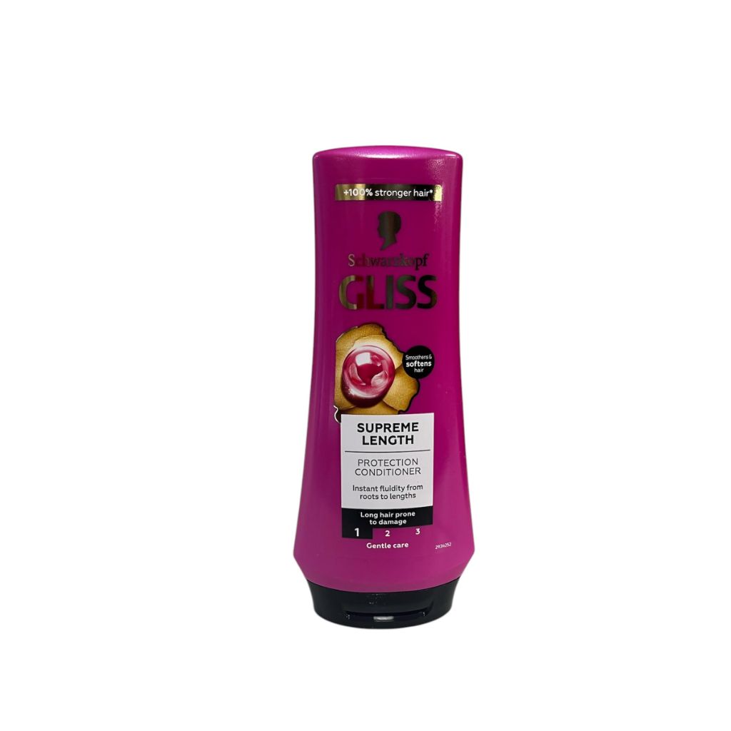 Schwarzkopf Gliss SUPREME LENGTH Shampoo 400ml + Conditioner 200ml Set for Long Hair