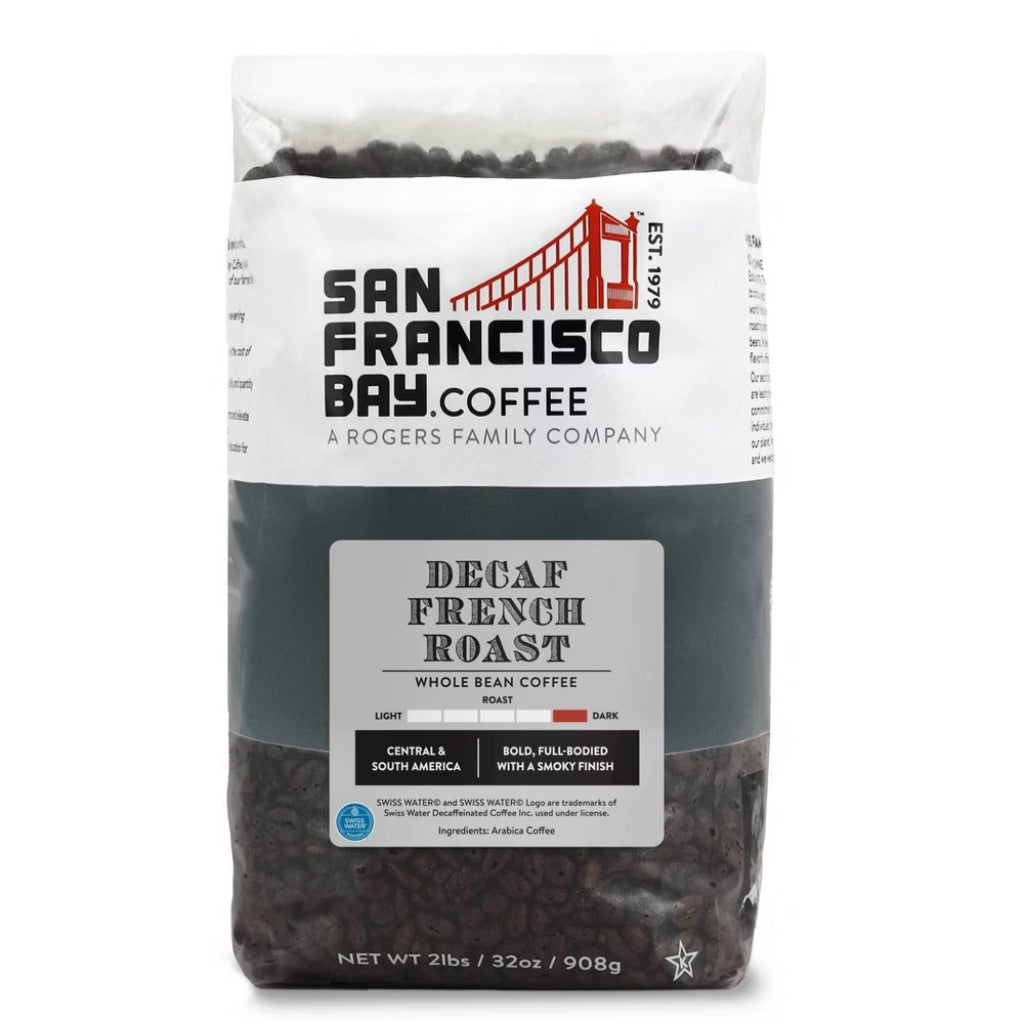 San Francisco Bay Coffee French Roast Decaf Whole Bean Coffee - 32oz