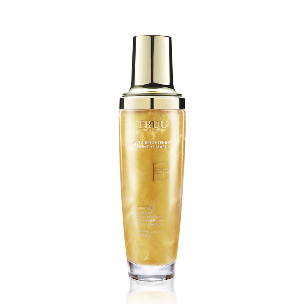 TRUU Gold Brightening Treatment Mask – Rejuvenating Probiotic Mask with 24K Gold Bubbles | 4 Fl. Oz