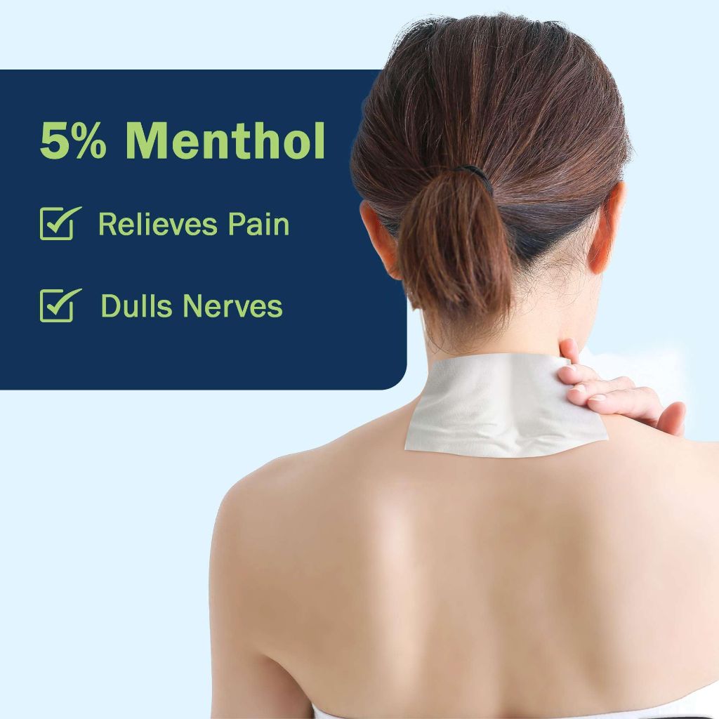 GeriGentle Frosty Heat 5% Menthol Pain Relief Patches for Arm and Neck - 5ct.