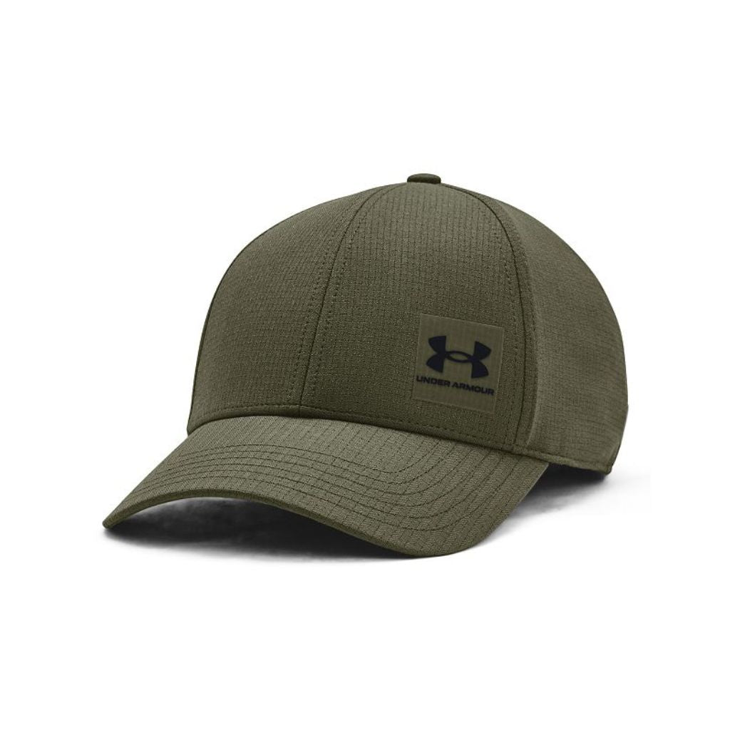Under Armour Stretch Fit ArmourVent Golf Cap Color: Marine Od Green Size: S/M