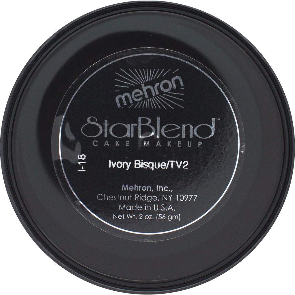 Star Blend Cake Makeup Pressed Powder - TV2 Ivory Bisque, 2oz