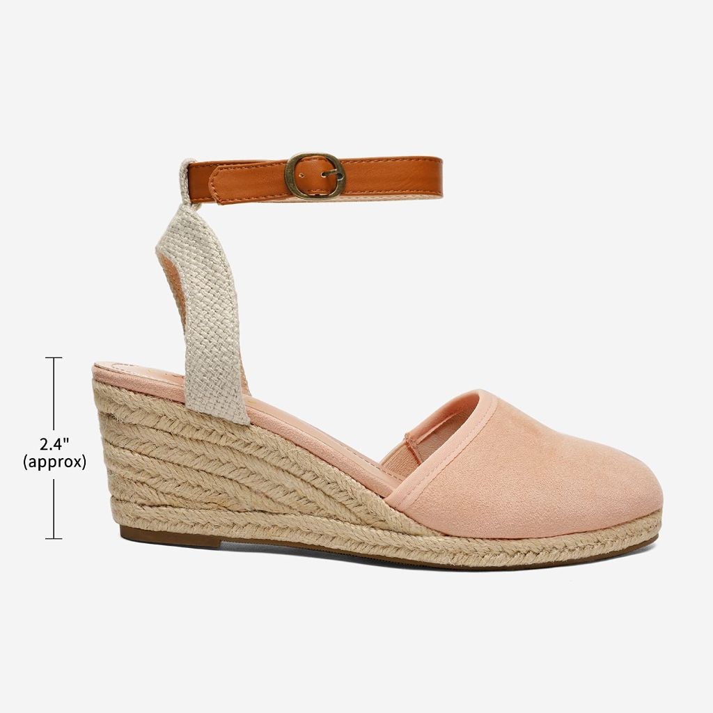SZ 11 DREAM PAIRS, Amanda-3 Wedge Sandals for Women, Nude