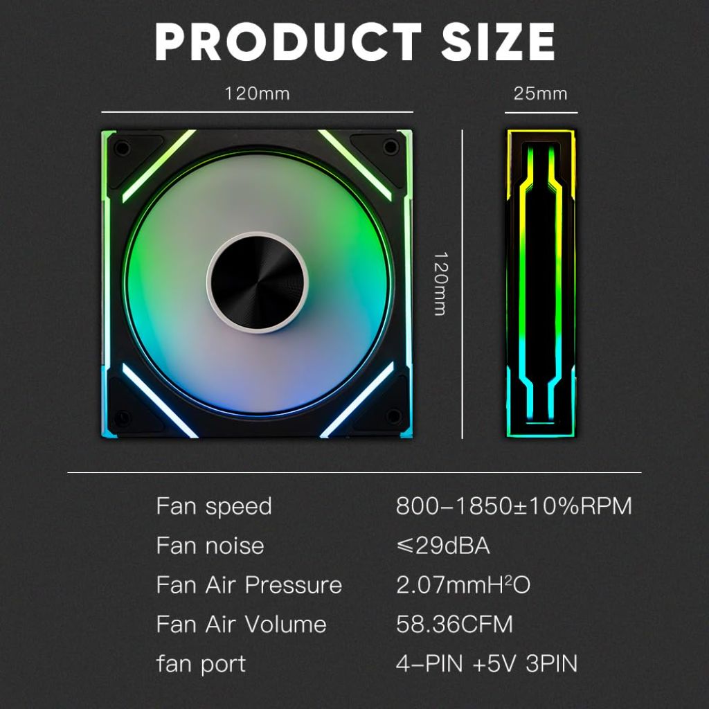 Jungle Leopard Star Stone V2 3IN1 ARGB Computer Case Fans