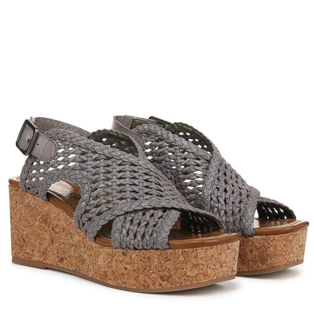 Blowfish Malibu Andrea Women's Wedge Sandals, Size: 10, Dark Silver