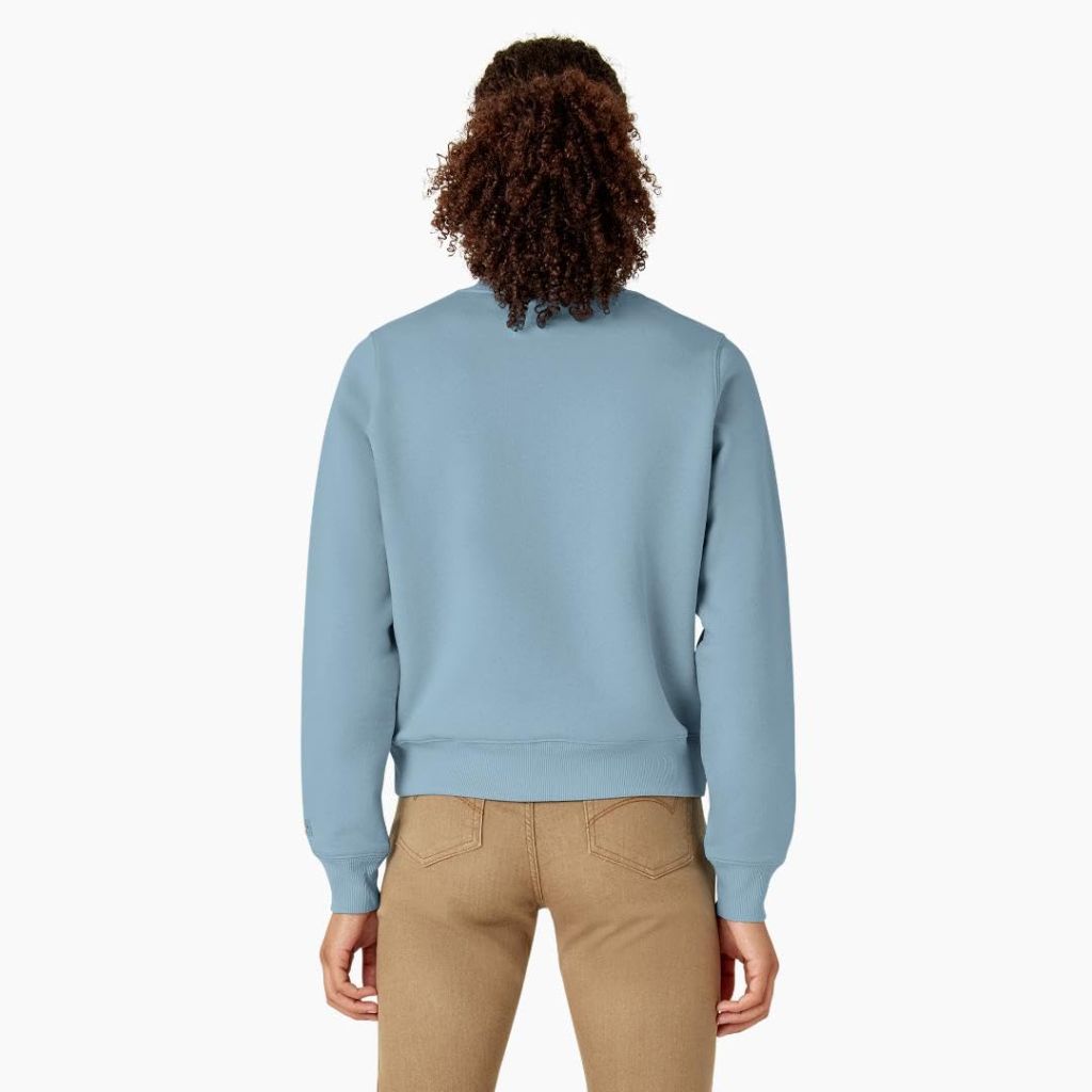 Dickies HEAVYWEIGHT WORDMARK CREW FLEECE, Light Blue - size M
