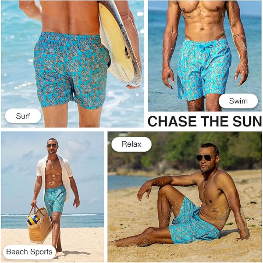Kanu Surf Men's Wade Trunks, Quick-Dry - Vista Aqua, Size XXL