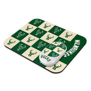 ‎SOAR NBA Wireless Mouse and Mouse Pad- Checkered, Milwaukee Bucks