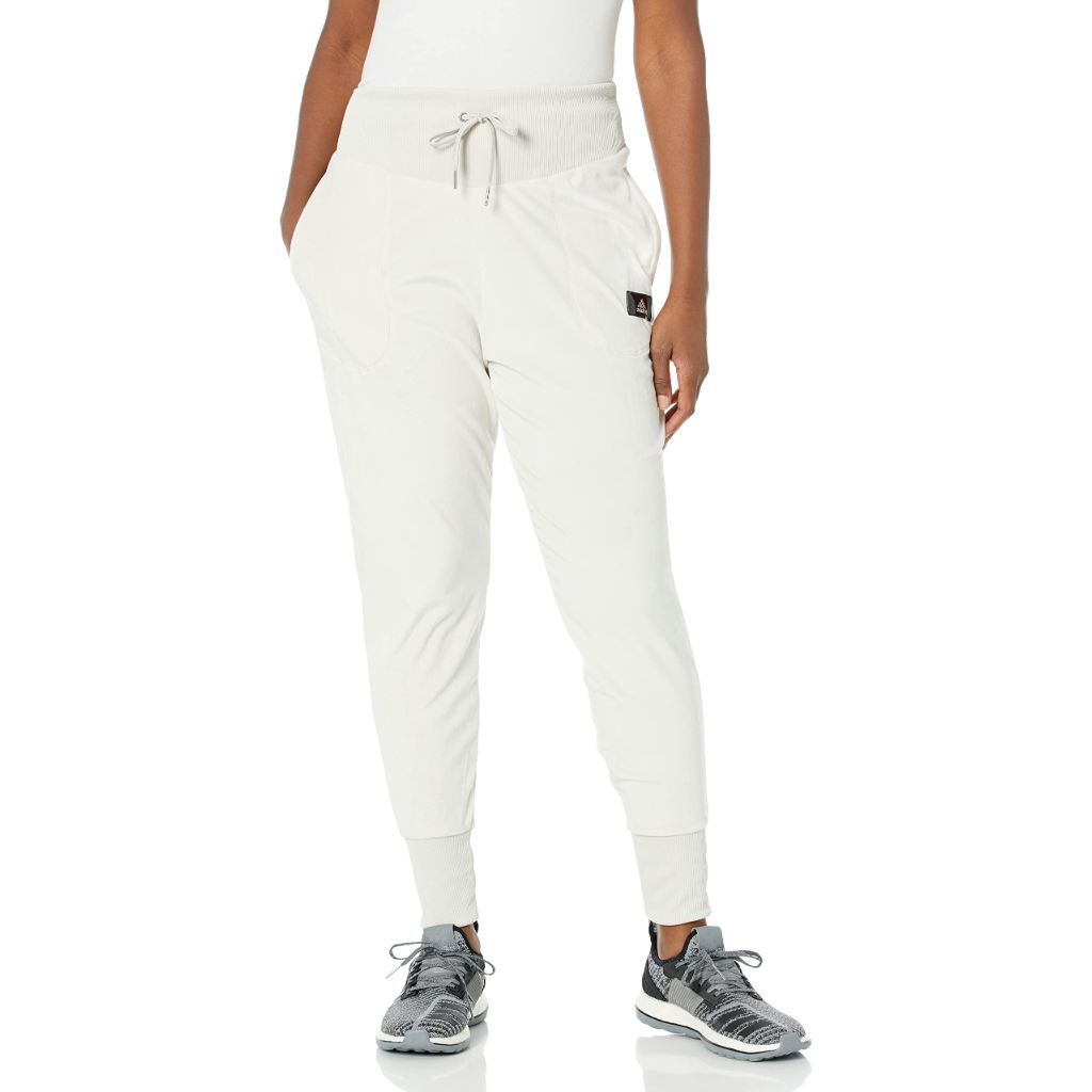 Adidas Womens HOLIDAYZ Cozy Velour Joggers Alumina, SZ 1X