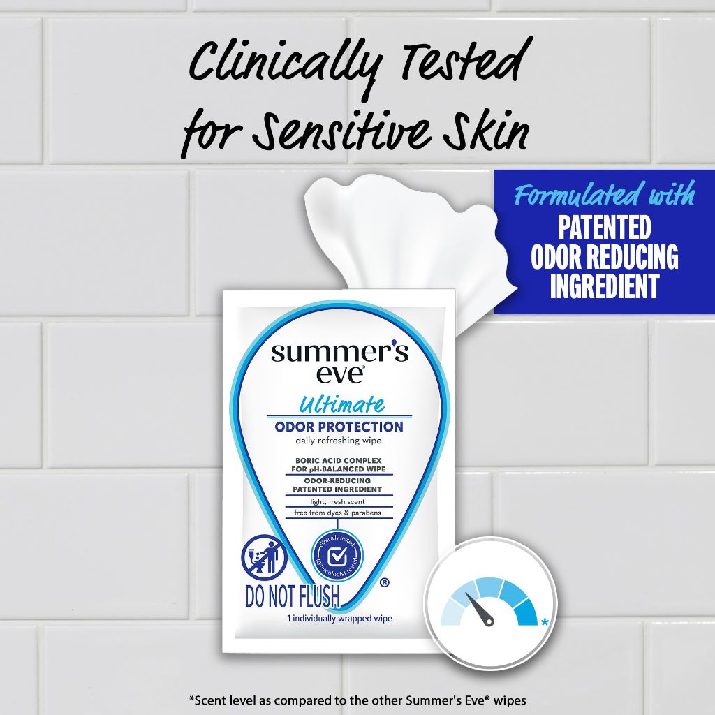 Summer's Eve Ultimate Odor Protection Daily Feminine Wipes - 12ct
