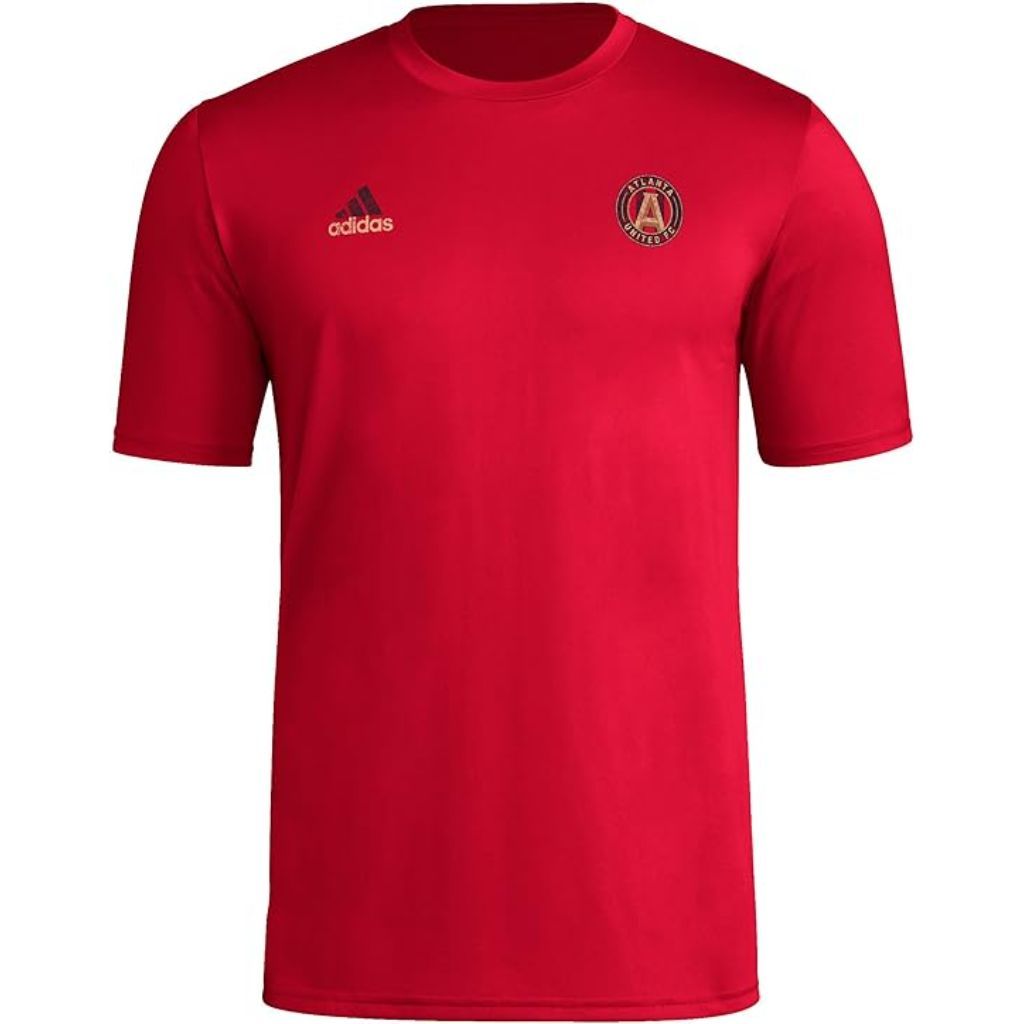 adidas Men's Atlanta United MLS Short Sleeve T-Shirt - Red, Size XS