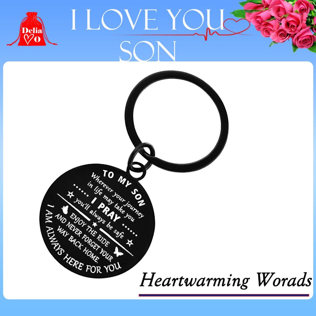 DeliaVo 16th/18th/21st Year Old Boys Birthday Gifts for Son Grandson, Keychain Gifts