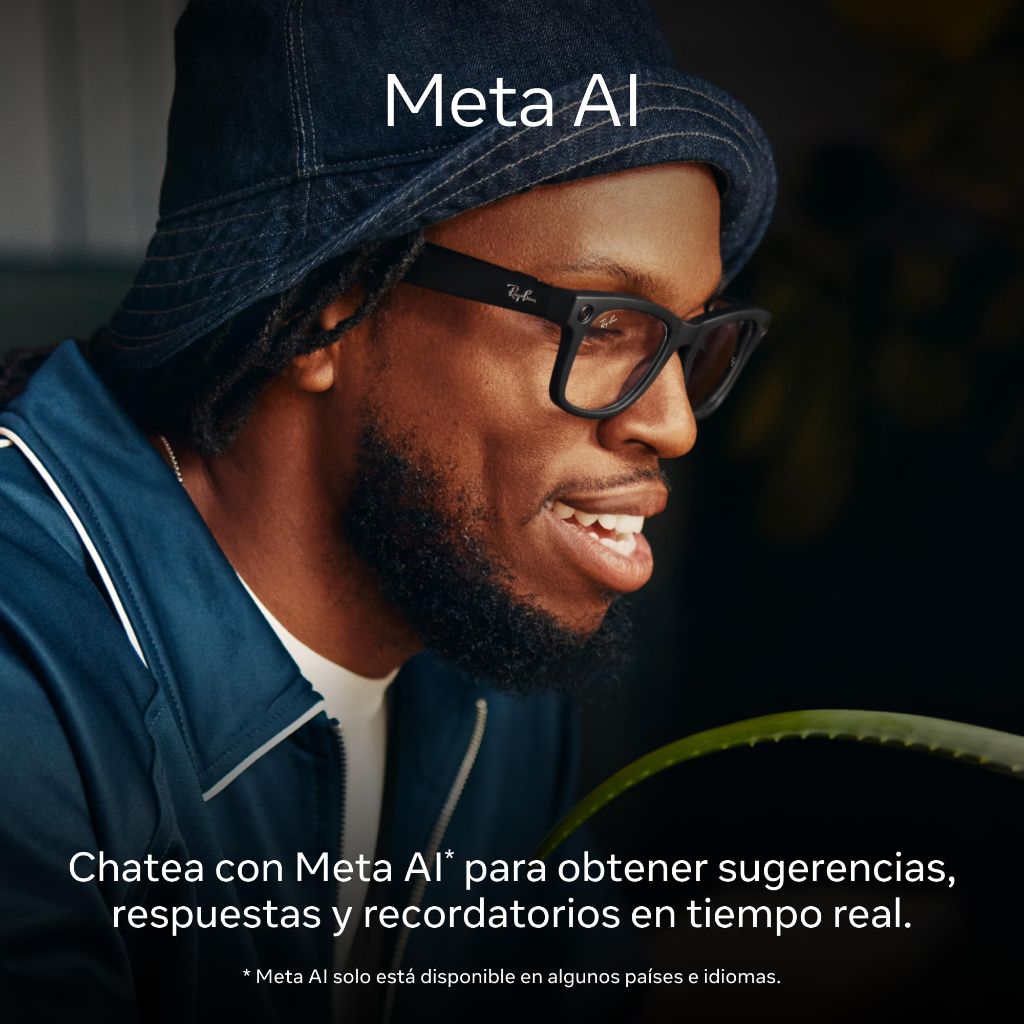 Ray-Ban Meta (Gen 1), Wayfarer, Large Matte Black | Smart AI Glasses