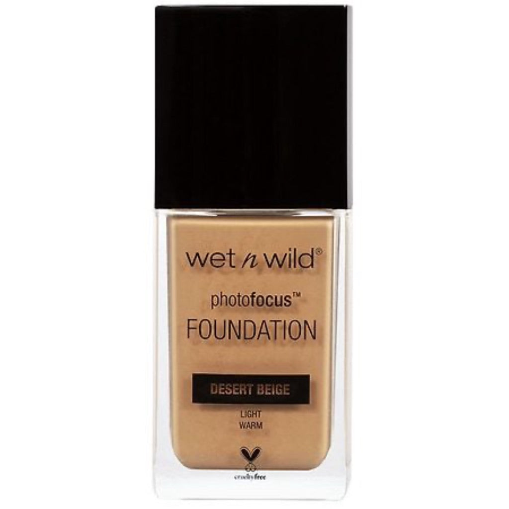 Wet n Wild Photo Focus Matte Liquid Foundation, Desert Beige, 1 fl. oz.