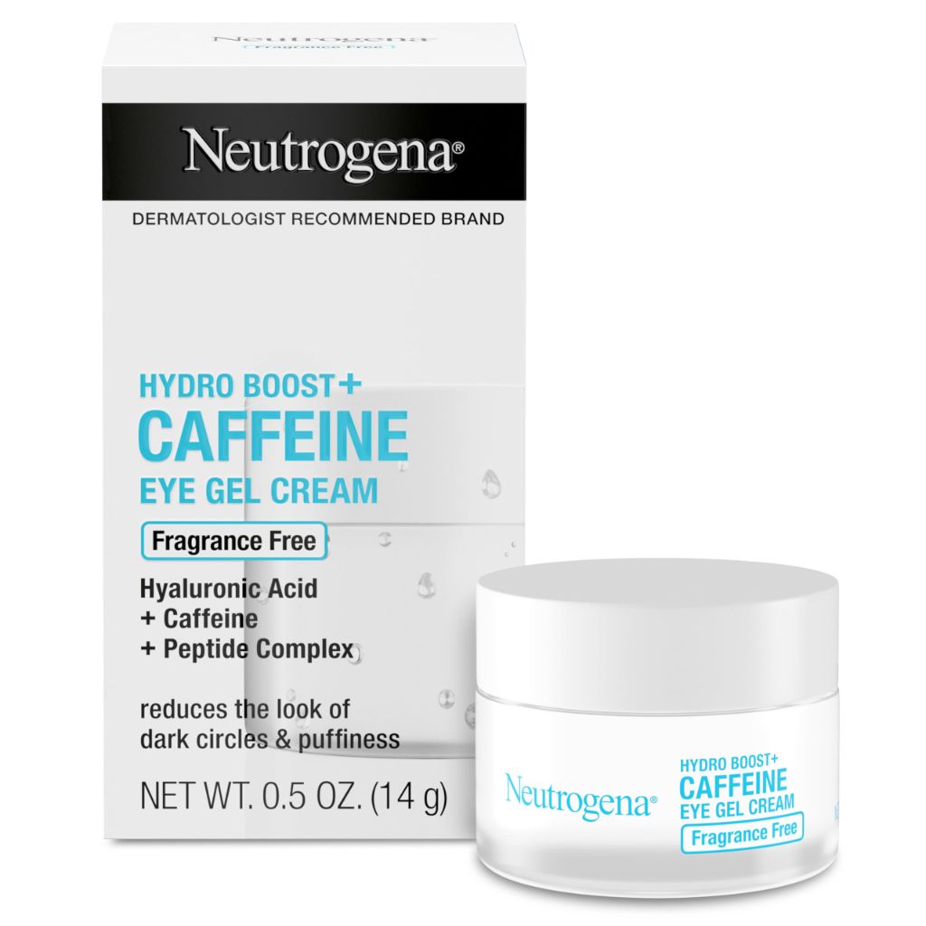 Neutrogena Hydro Boost + Eye Cream for Dark Circles & Puffiness, Fragrance Free, 0.5 oz