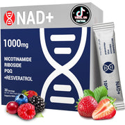 Premium NAD+ Liquid Supplement 1000mg with Nicotinamide Riboside & Resveratrol - 30 Packs