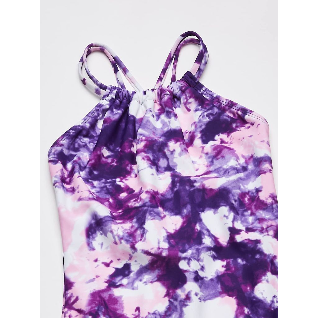 Kanu Surf Girls, Jasmine Beach Sport Halter One Piece Swimsuit, Seafoam Purple, 12