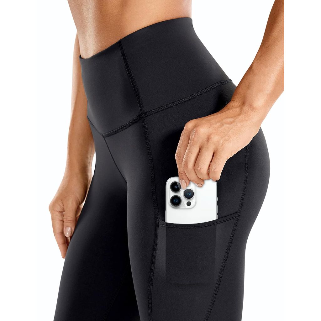 BLUEENJOY 3 Pack Leggings with Pockets for Women, High Waisted Tummy Control Workout Yoga Pants, XXL
