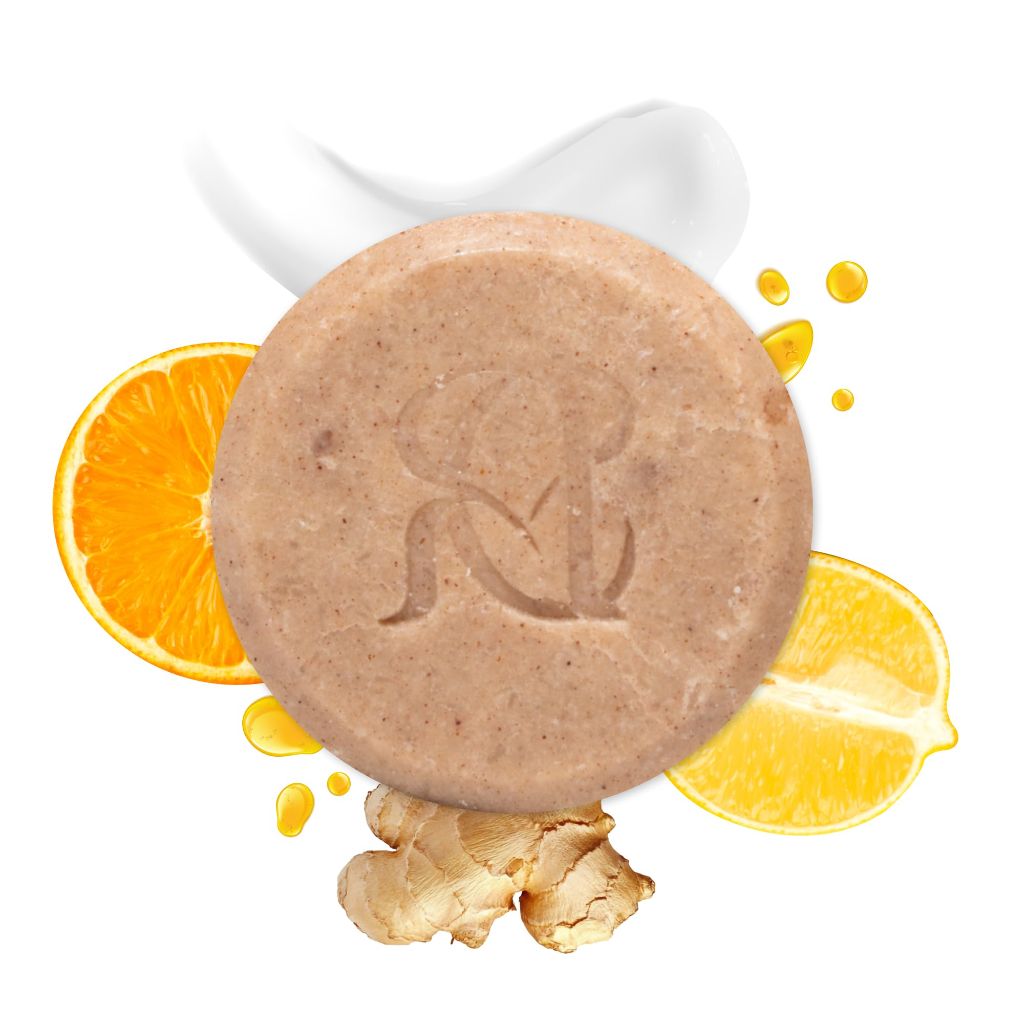 Alice Cares Detox & Refresh Shampoo Bar for Oily Hair – with Citrus Oils, Ginger & Cinnamon Extracts 2.8oz