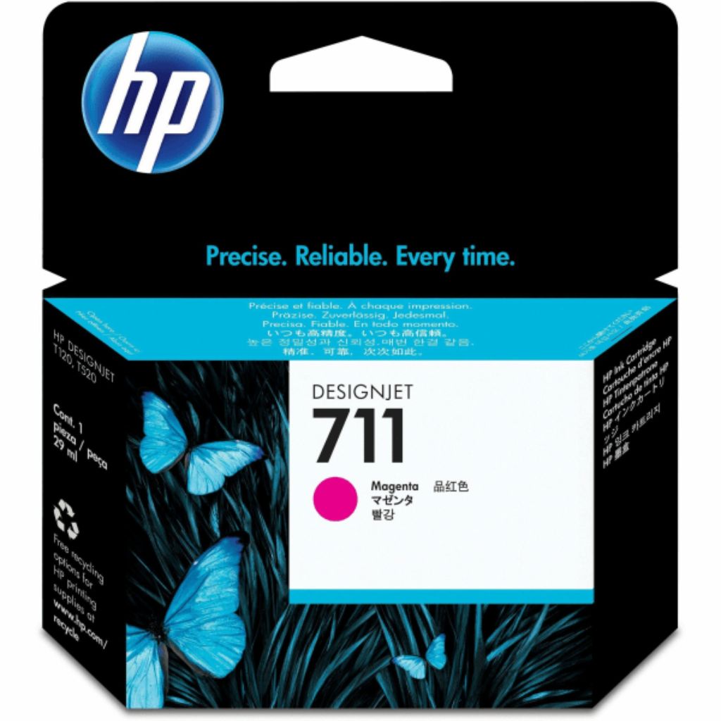 Hewlett-Packard DesignJet 711 HP Bright Ink Cartridge CZ131A - Magenta
