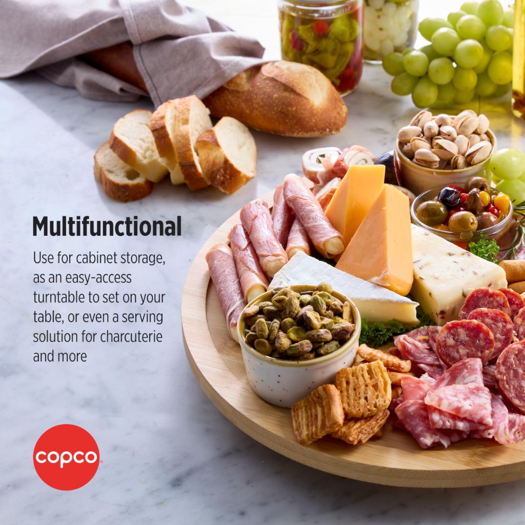 Copco Versatile 14-Inch Bamboo Lazy Susan