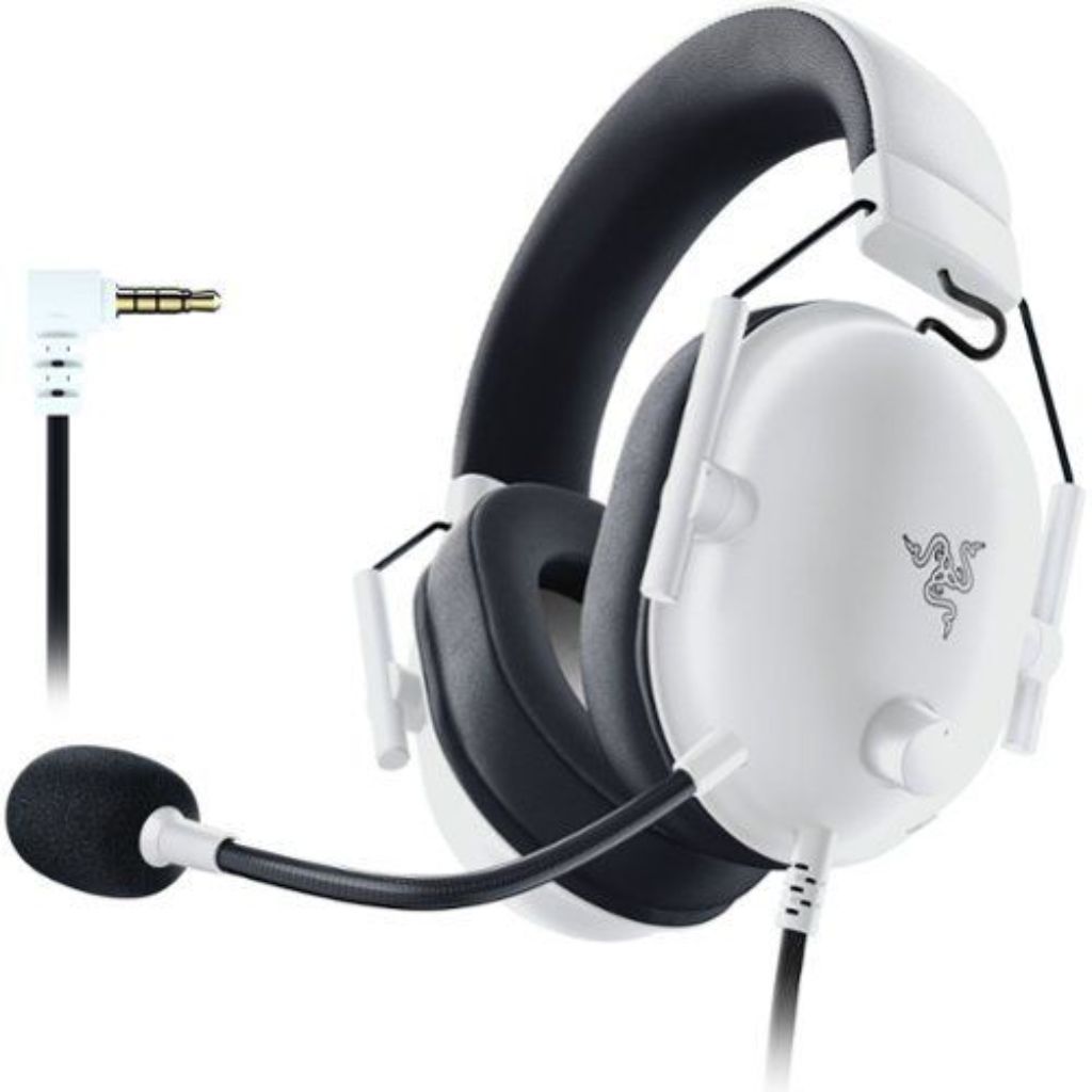 Razer Blackshark V2 X Wired Gaming Headset for PlayStation 4/Nintendo Switch/PC - White