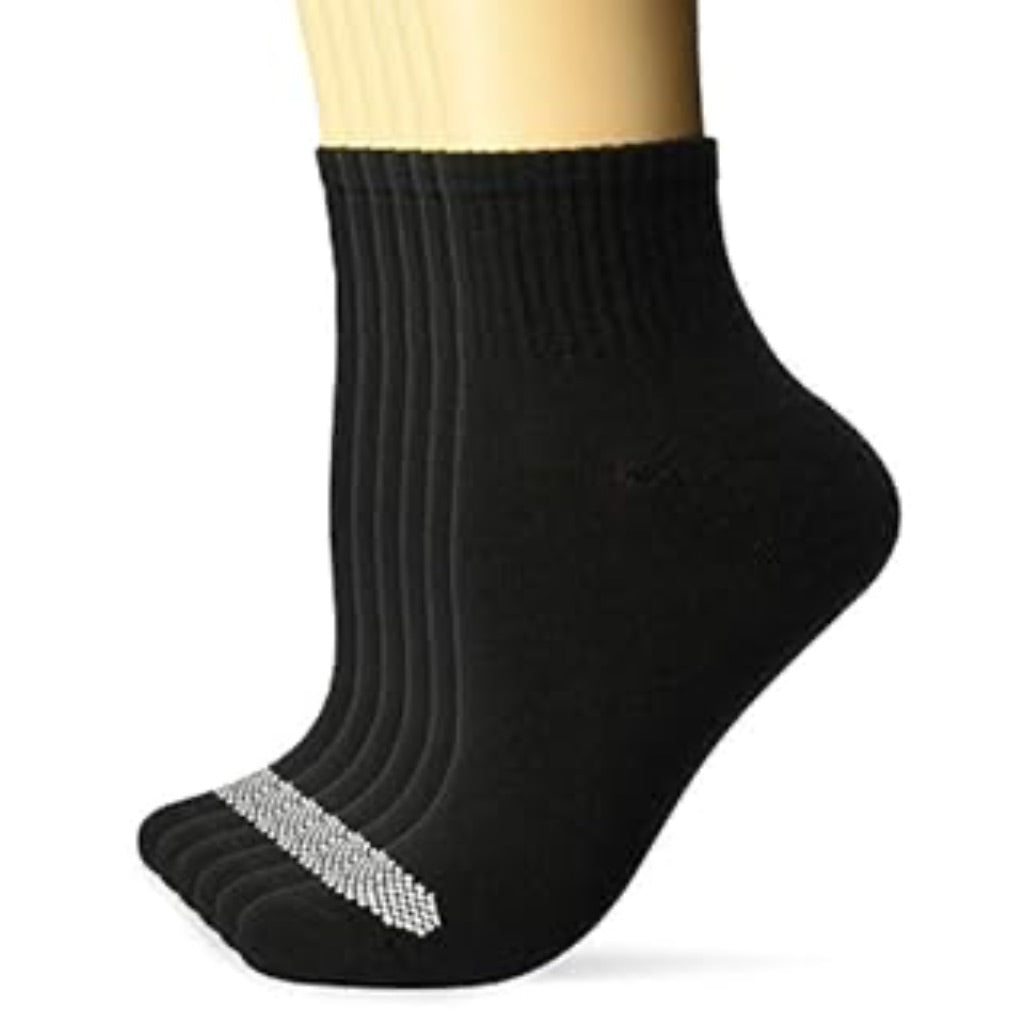 Hanes Womens Ankle Socks 6 Pack Comfort Toe Breathable Cool Comfort Wicking