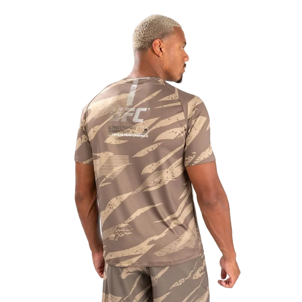 Venum UFC Adrenaline Men's Fight Week Dry-Tech T-Shirt - Desert Camo - XL