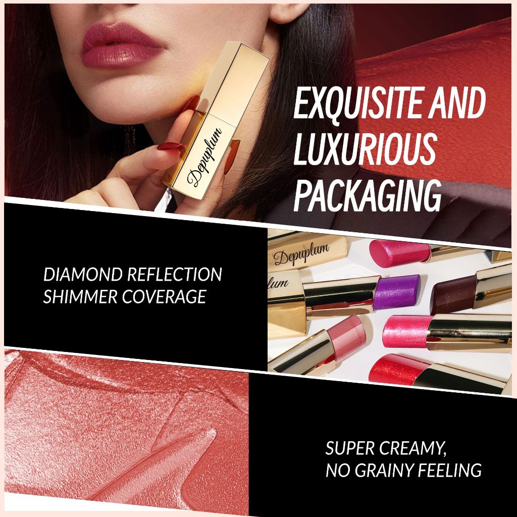 Depuplum Nude Pink Lipstick  Tinted Lip Balm Hydrating Nourishing Lip Gloss - ZG114 New Moon