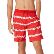 SZ S, Speedo Men's Swim Trunk Knee Length Boardshort Bondi Striped